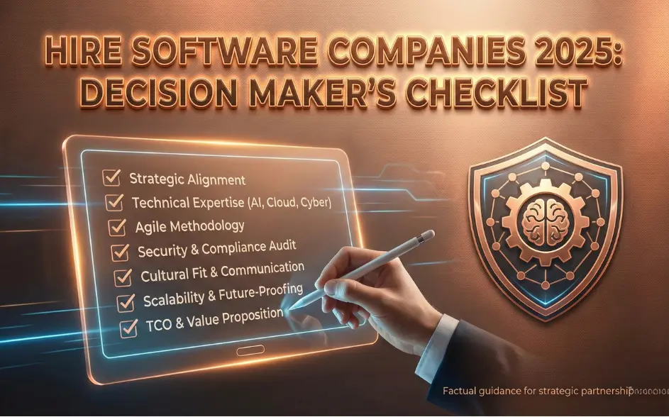 Hire Software Companies 2025: Decision Maker’s Checklist