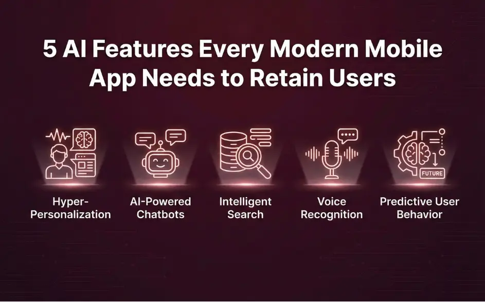 5 AI Features Every Modern Mobile App Needs to Retain Users