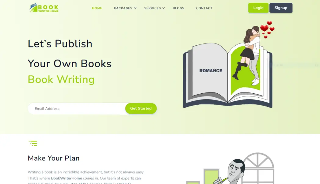 BookWriterHome